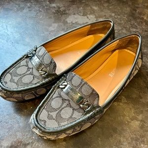 COACH Mona Driver loafer signature jacquard 8